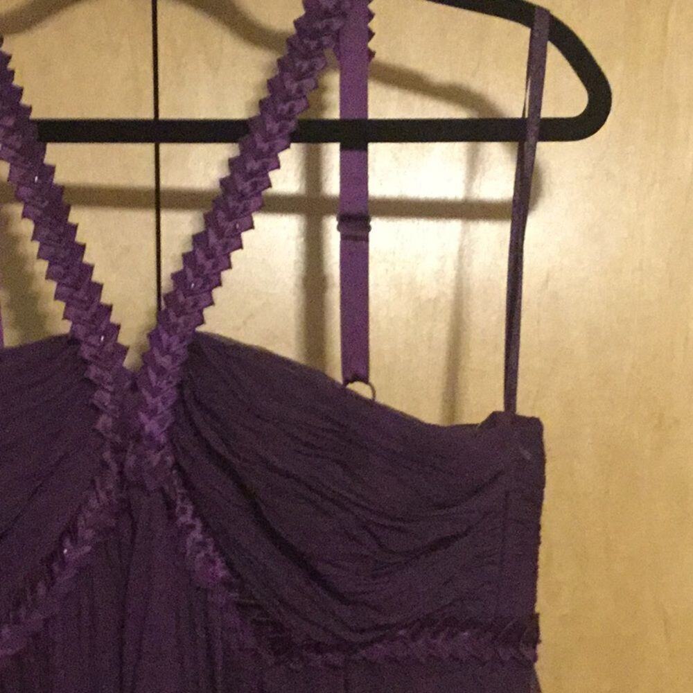 - BCBGmaxazria two tone chiffon pleated grap… - Picture 7 of 14